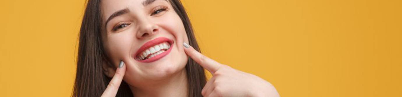 Lady smiles radiantly